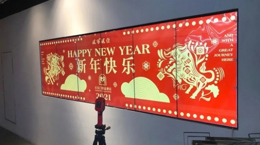 上海百樂門大酒店led透明屏、液晶拼接屏